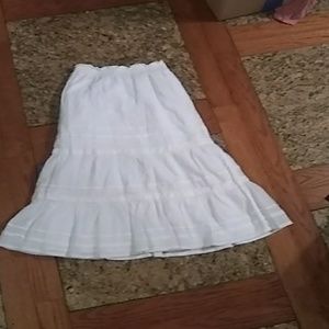 White long skirt